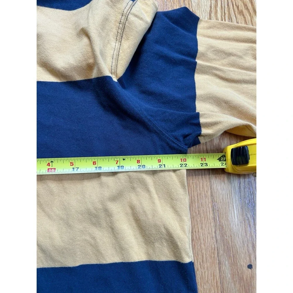 J. Crew Knit Rugby Polo Sweater, Yellow/Navy/Cream, Men’s